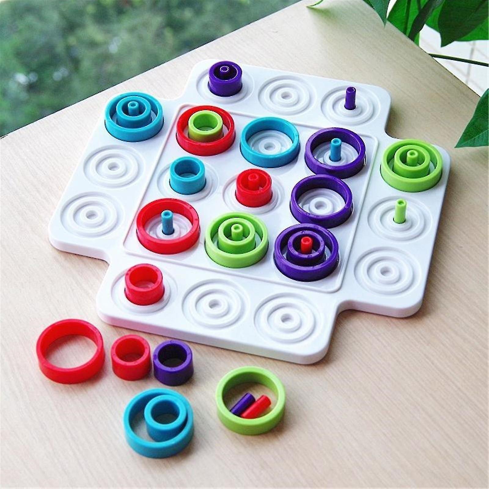Foto 6 pulgar | Venta Internacional - Juego De Ajedrez Circular, Tablero De Ajedrez Educativo Para Padres De Niños
