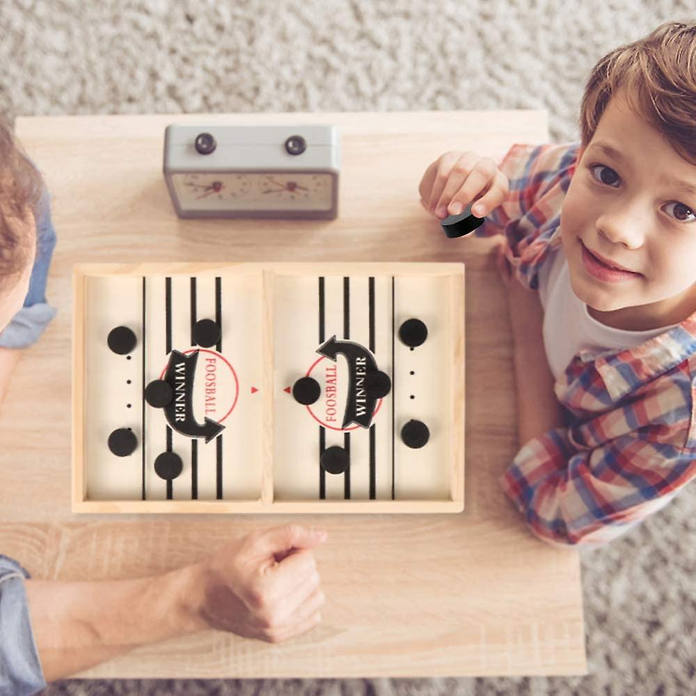 Foto 5 | Venta Internacional - Juego De Mesa Fast Sling Puck Wooden Hockey Para Niños