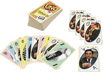 Foto 5 | Venta Internacional - Juego De Cartas Mattel Games Uno The Office Para Adolescentes Y Adultos