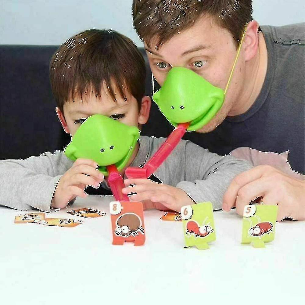 Foto 5 pulgar | Venta Internacional - Juego De Mesa Tongue Out Lizard Frog, Máscara De Juguete Para Niños