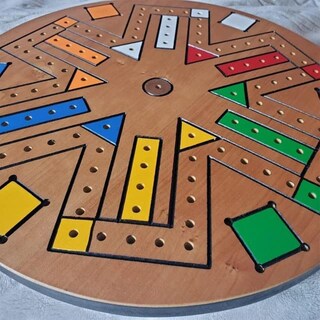 Foto 5 | Venta Internacional - Juego De Mesa Fast Lane Wooden Interactive Toys School Kids