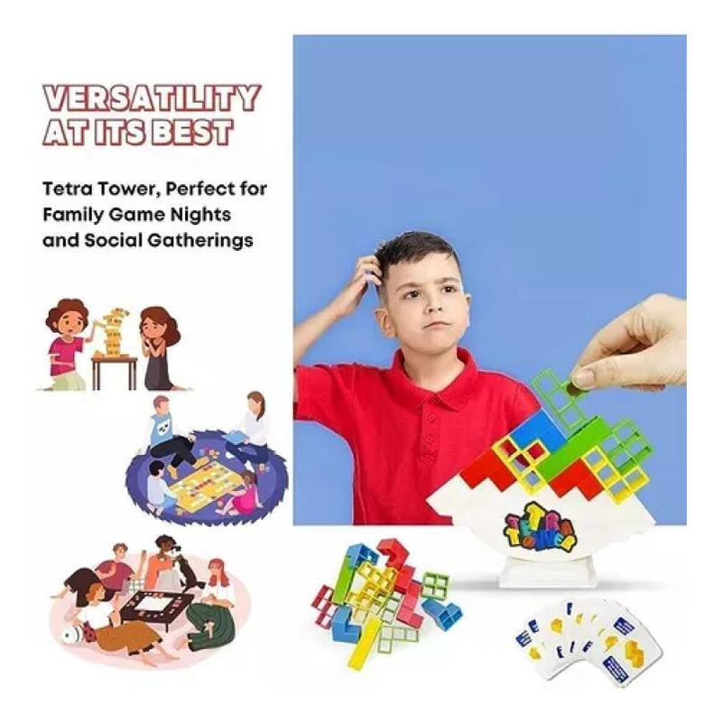 Foto 7 | Venta Internacional - Juego Educativo Tower Tetris Tower, 48 Piezas