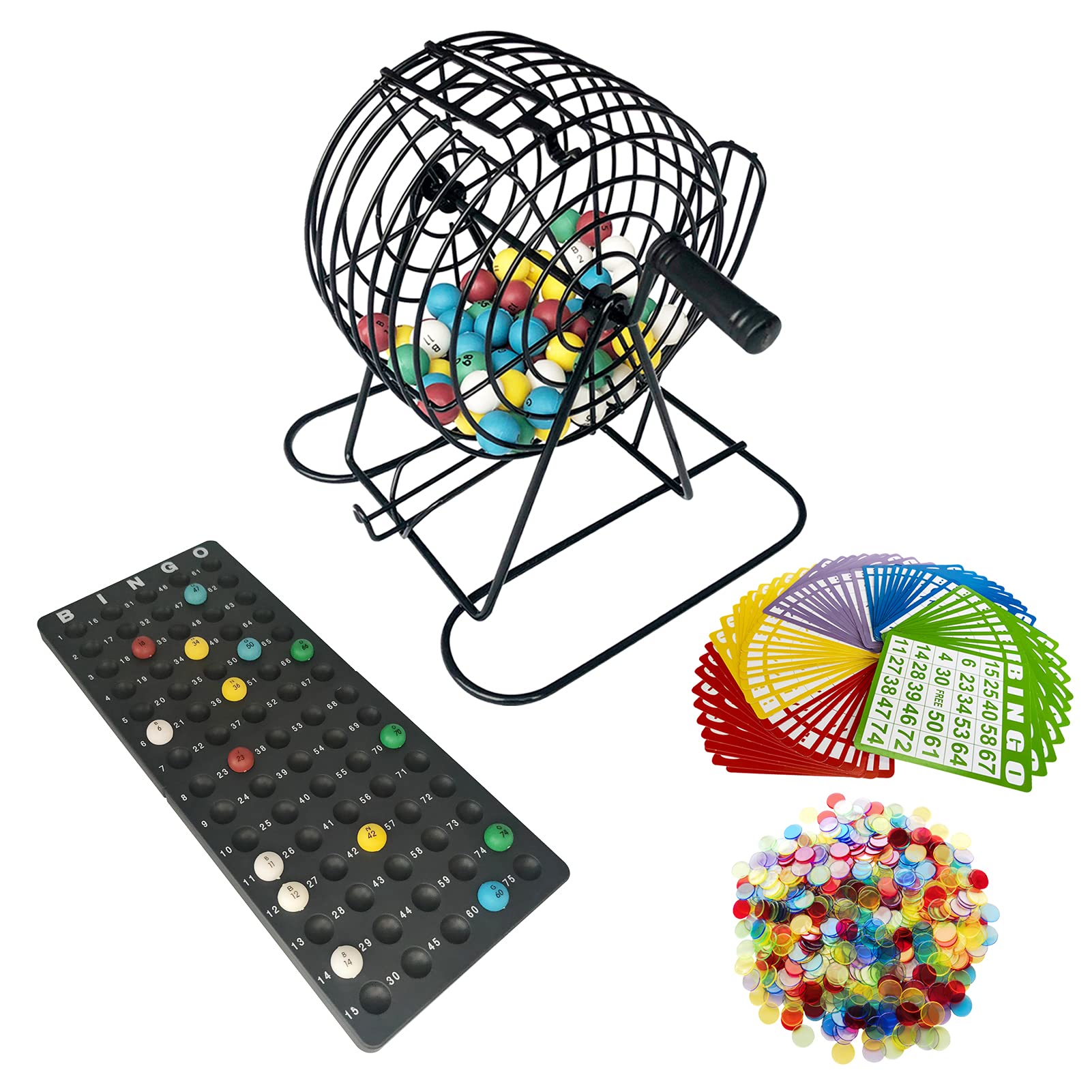 Foto 2 pulgar | Venta Internacional - Juego De Bingo Yuanhe Deluxe Con Caja Metálica, 50 Cartas Y 75 Bolas