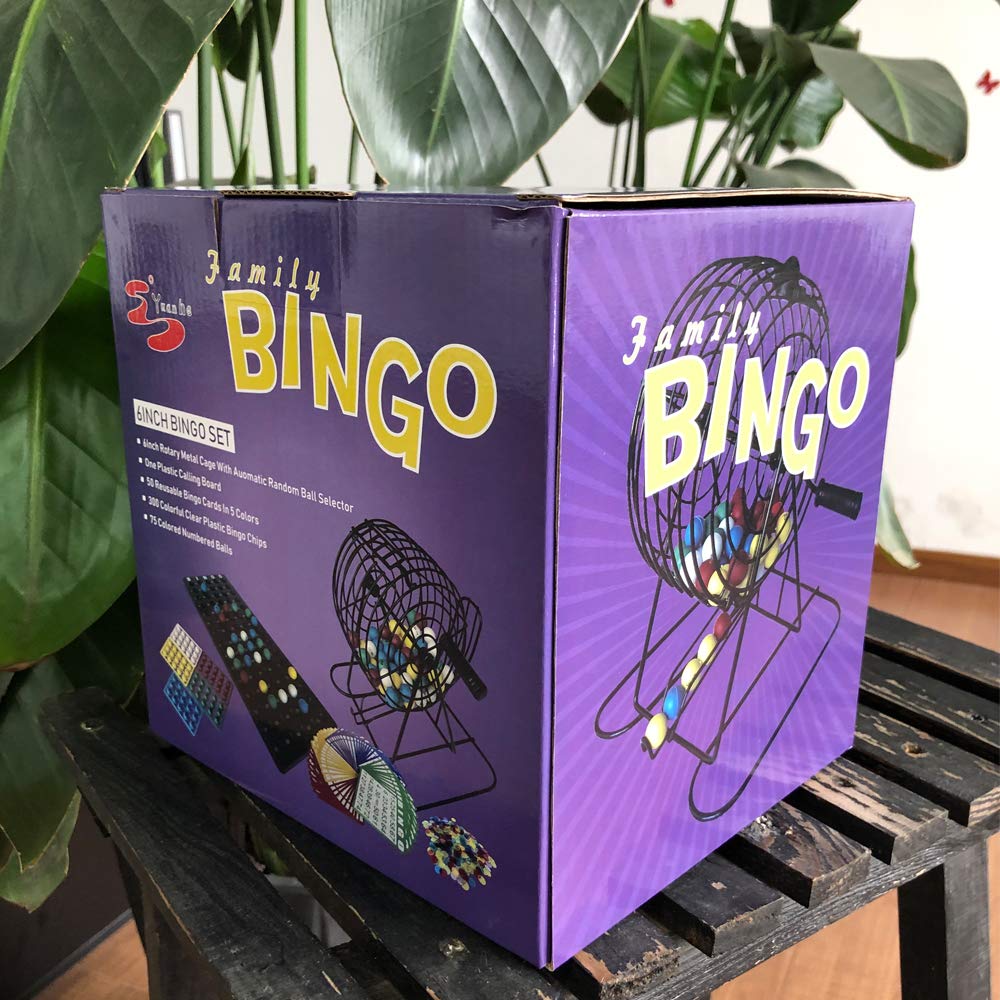 Foto 4 pulgar | Venta Internacional - Juego De Bingo Yuanhe Deluxe Con Caja Metálica, 50 Cartas Y 75 Bolas