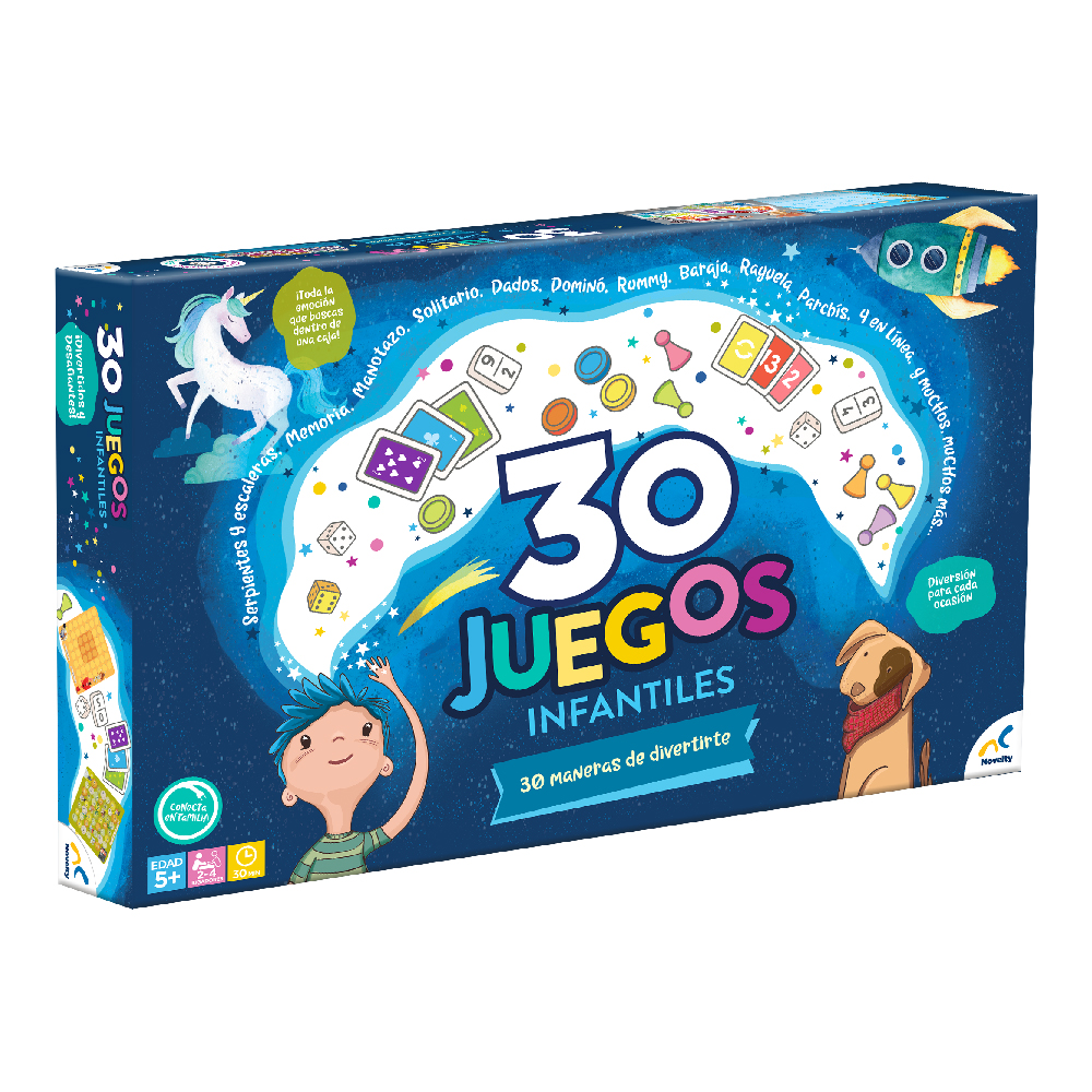Foto 2 pulgar | Set de Juegos de Mesa Infantiles 30 en 1