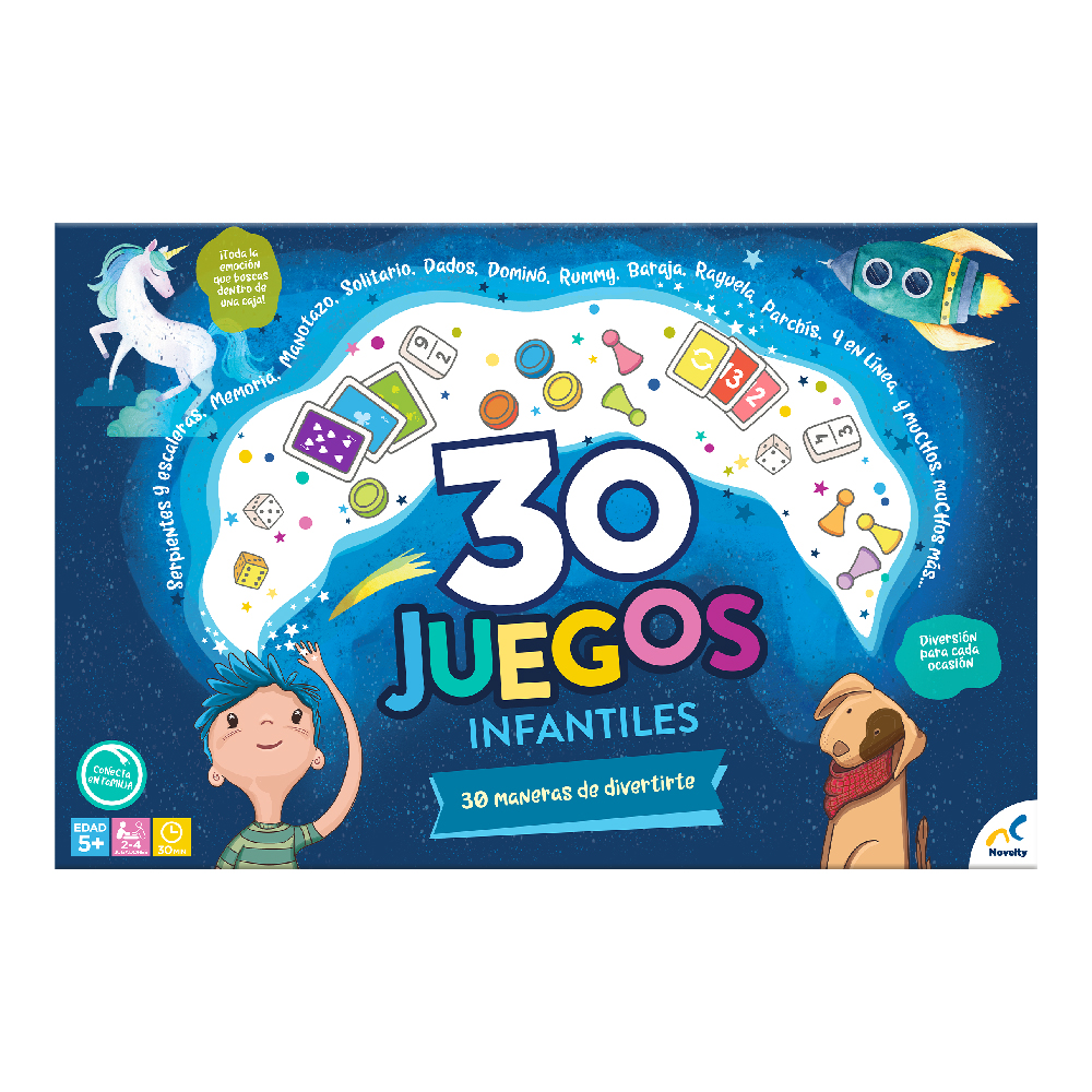 Foto 5 pulgar | Set de Juegos de Mesa Infantiles 30 en 1