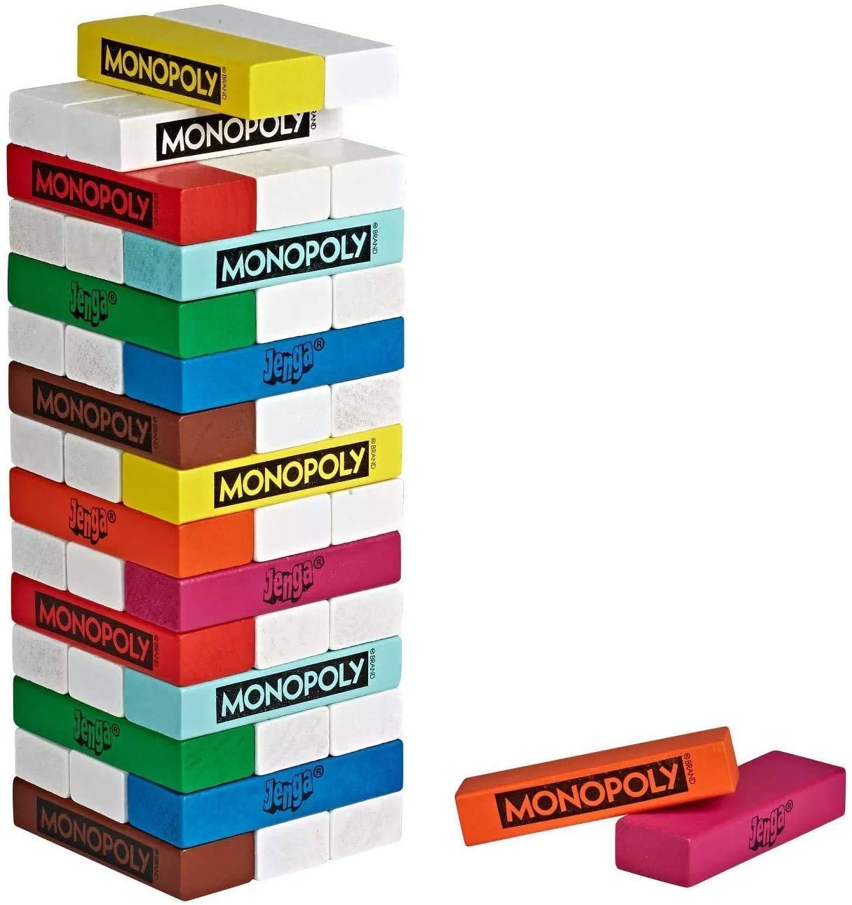 Foto 3 pulgar | Juego De Mesa Monopoly Original Jenga 2 En 1 - Venta Internacional.