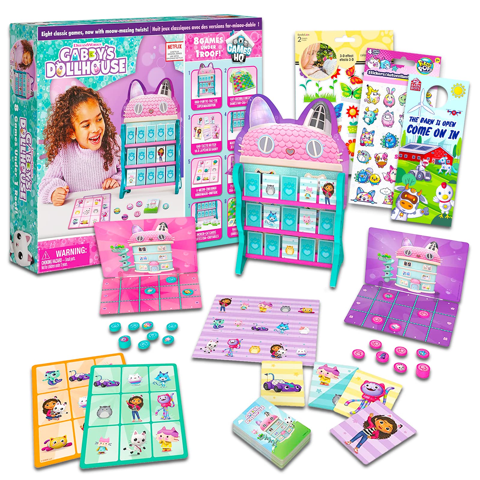 Foto 2 pulgar | Juego De Mesa Beach Kids Gabby's Dollhouse 8 Juegos Para Más De 3 Años - Venta Internacional.