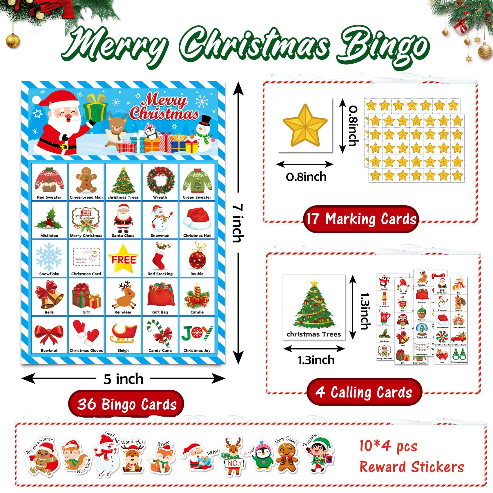 Foto 4 pulgar | Set De Juegos Navideños Miss Fantasy 4 En 1 Para Niños De 36 Jugadores - Venta Internacional.