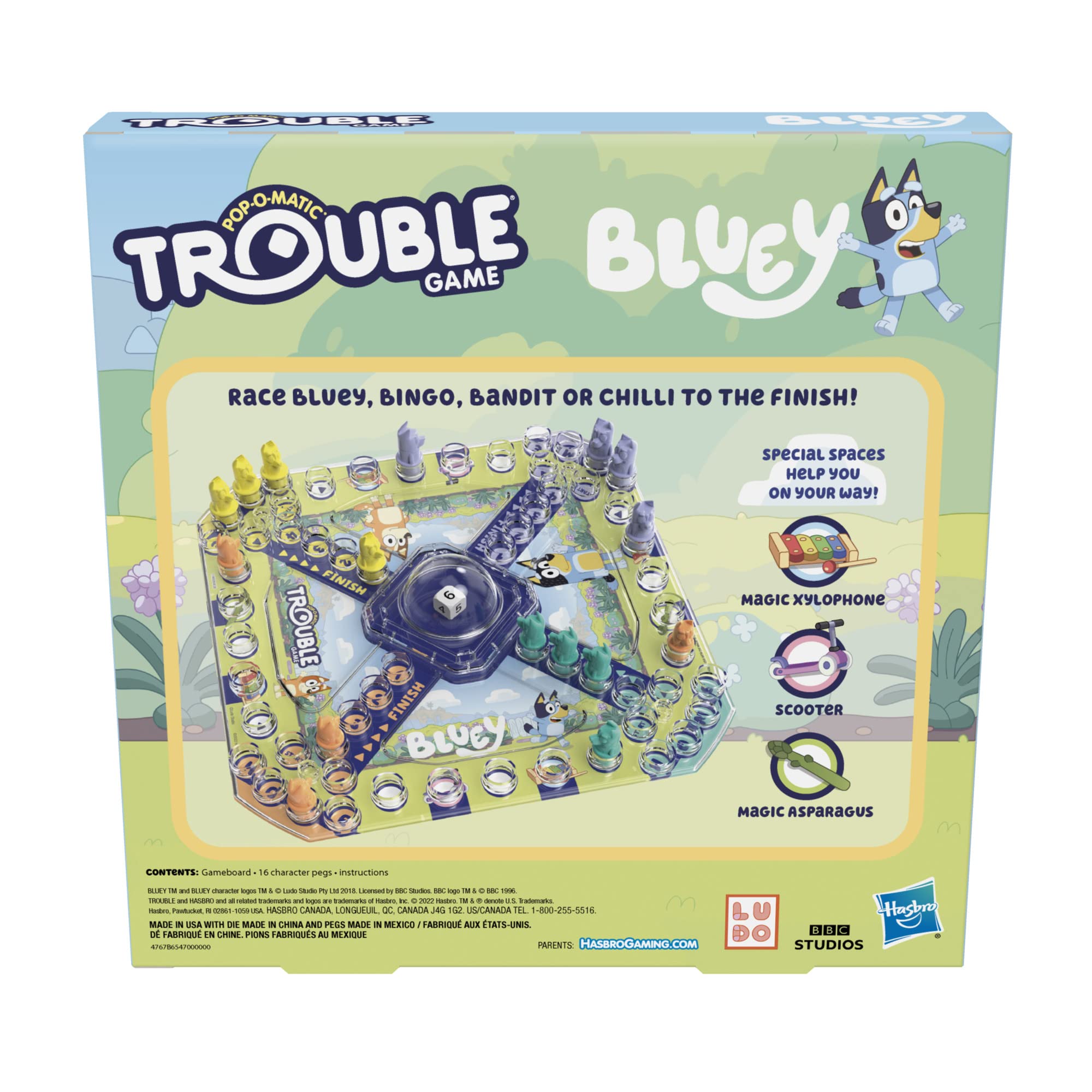Foto 3 pulgar | Juego De Mesa Hasbro Gaming Trouble: Bluey Edition Kids 5+ Years - Venta Internacional.