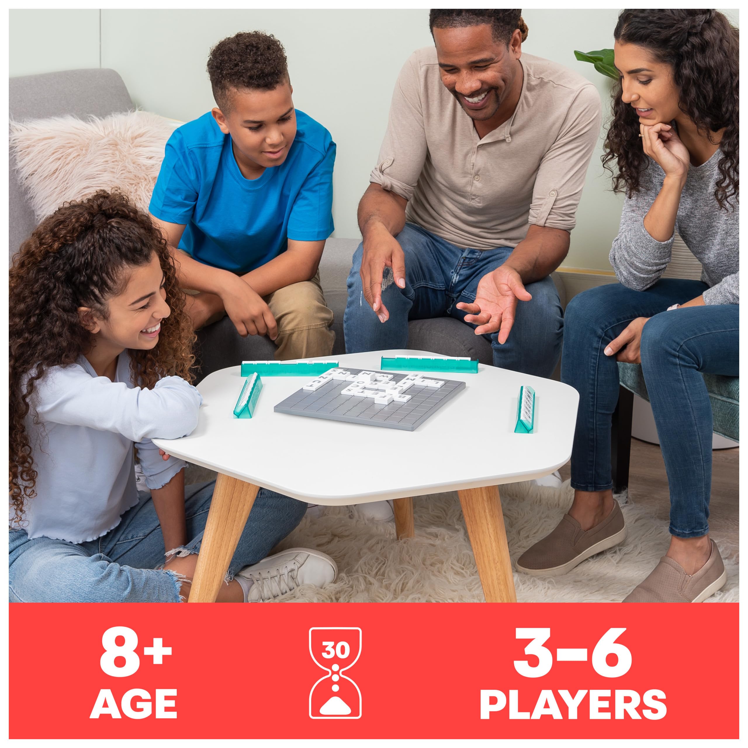 Foto 2 | Juego De Palabras Upwords Spin Master Con Fichas De Letras Apilables - Venta Internacional.