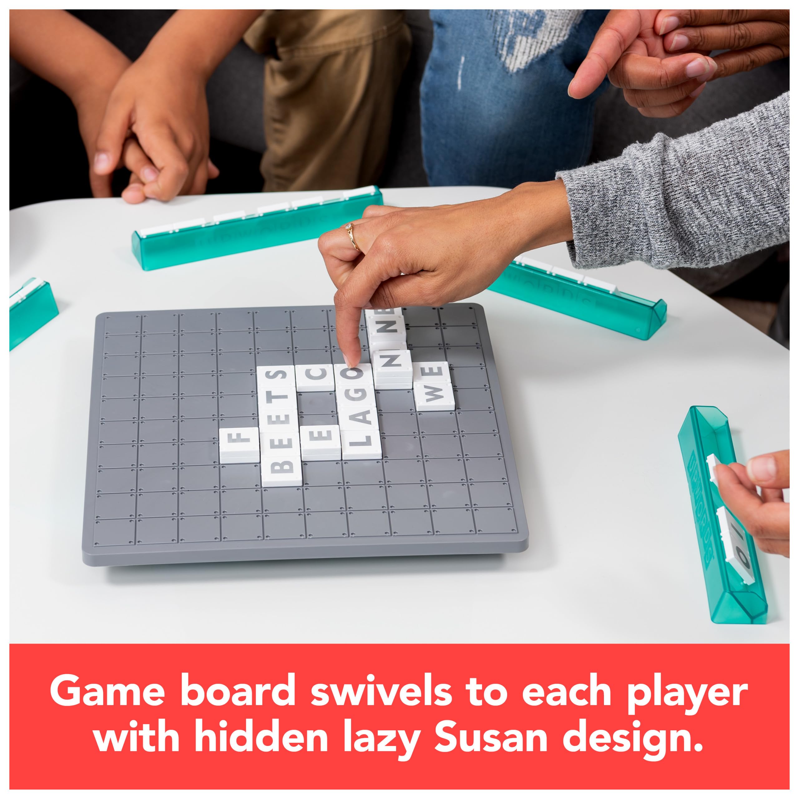 Foto 5 pulgar | Juego De Palabras Upwords Spin Master Con Fichas De Letras Apilables - Venta Internacional.