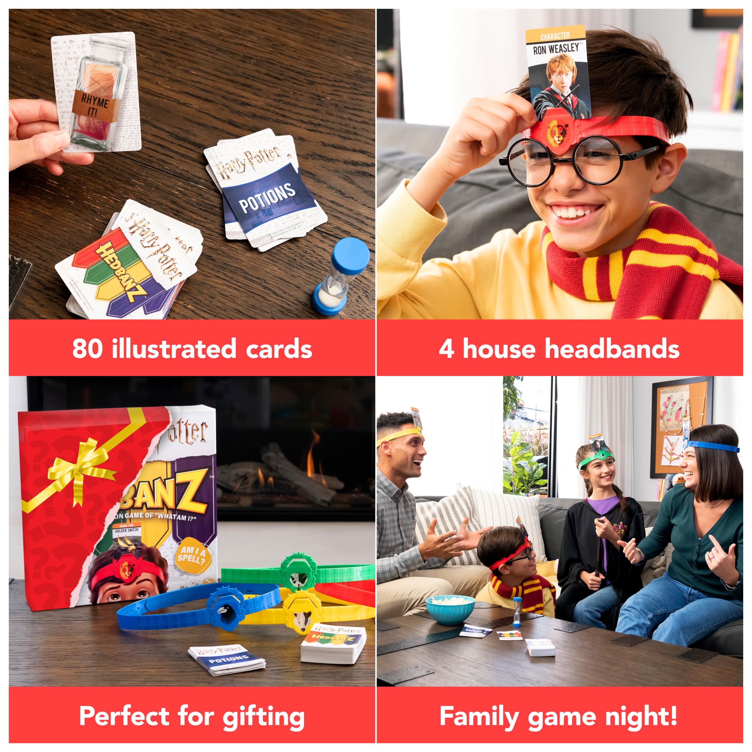 Foto 4 pulgar | Juego De Mesa Spin Master Games Hedbanz Harry Potter 2022 Ed. - Venta Internacional.
