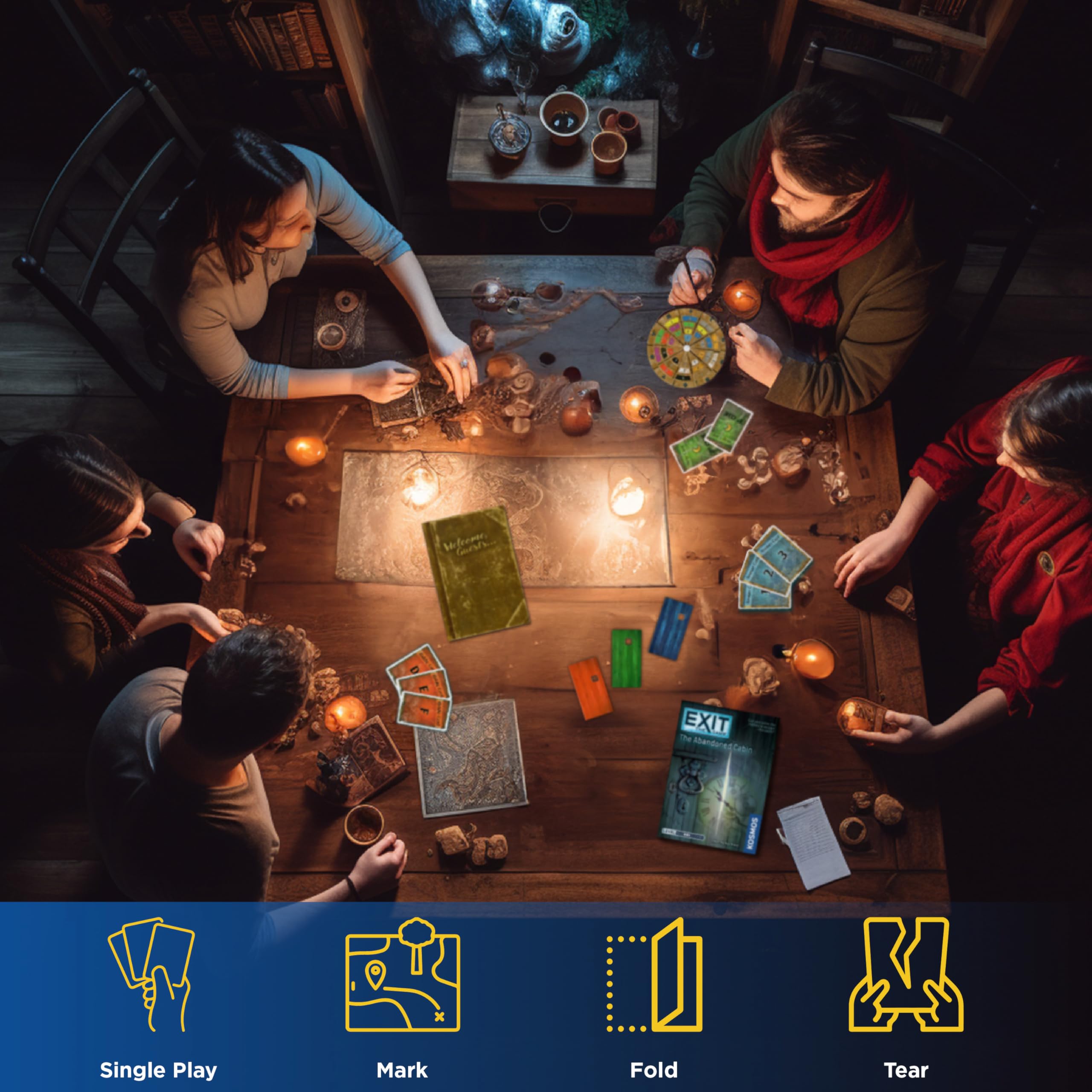 Foto 4 | Exit: The Abandoned Cabin, Juego Familiar De Escape Room Basado En Cartas - Venta Internacional.