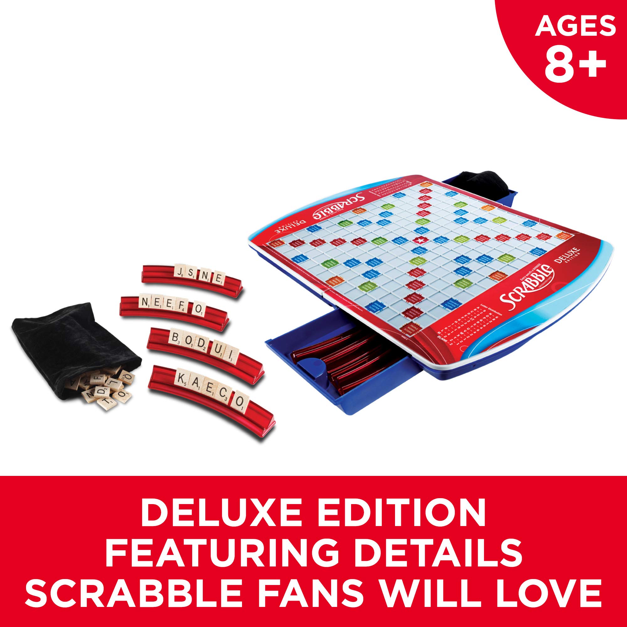 Foto 3 | Juego De Mesa Hasbro Gaming Scrabble Deluxe Edition - Venta Internacional.