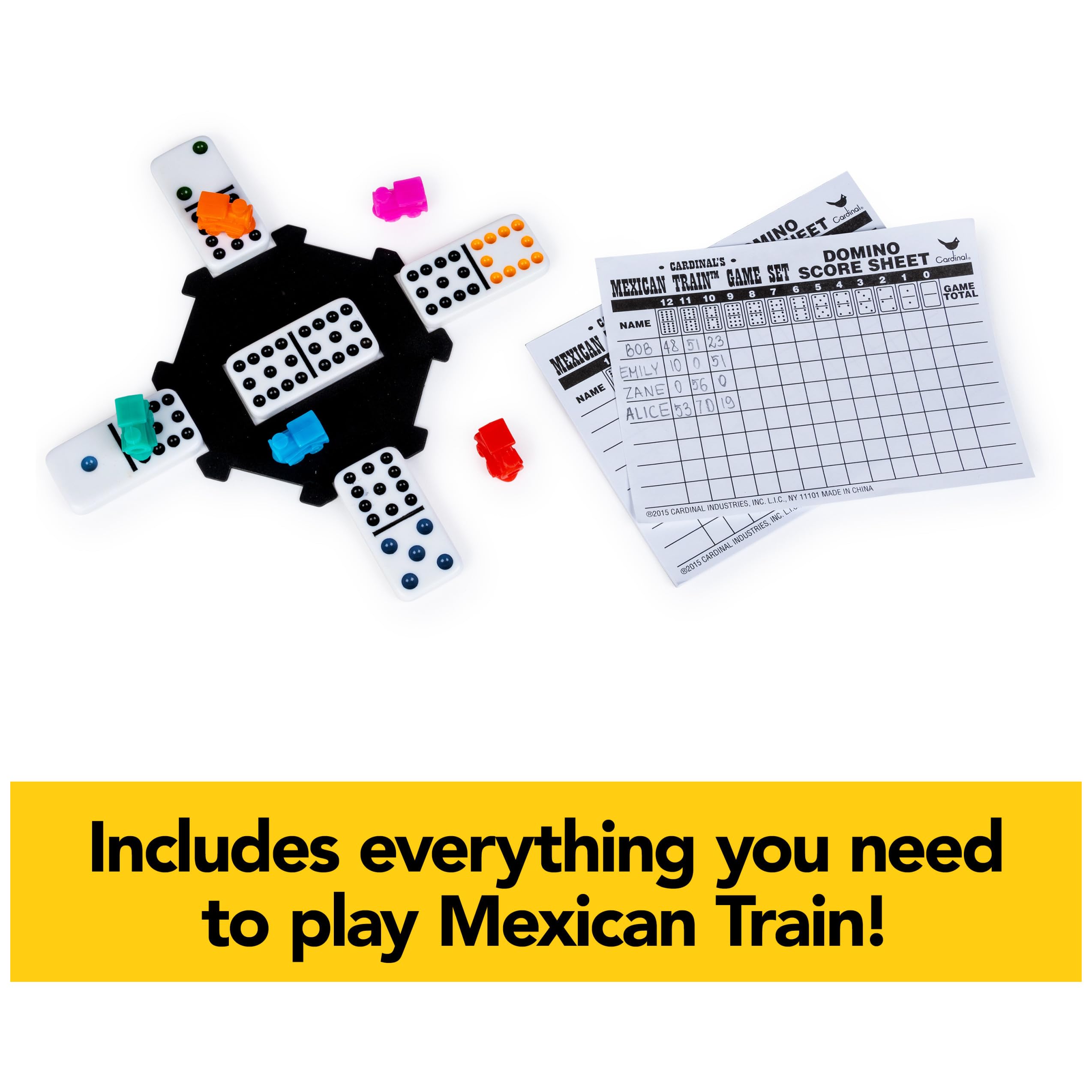 Foto 5 pulgar | Juego De Dominó Mexican Train Con Funda De Aluminio Spin Master - Venta Internacional.