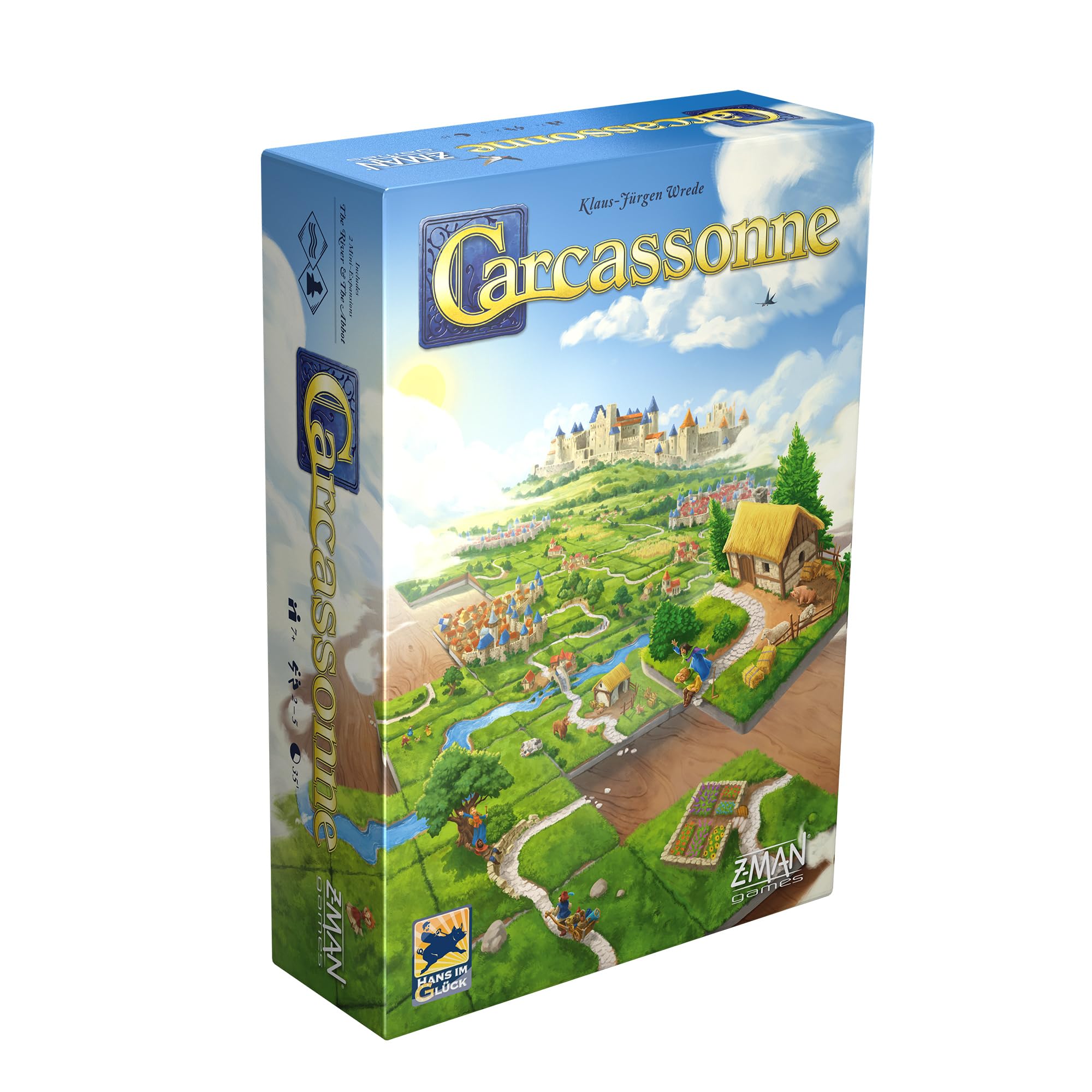 Juego De Mesa Carcassonne Juego Base Z-man Games Strategy 7 Años O Más - Venta Internacional.