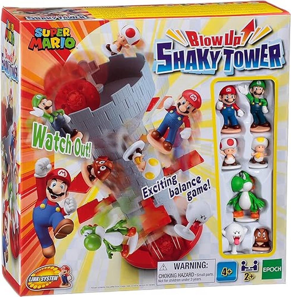 Foto 2 pulgar | Juego De Mesa Epoch Games Super Mario Blow Up! ¡torre Temblorosa! - Venta Internacional.