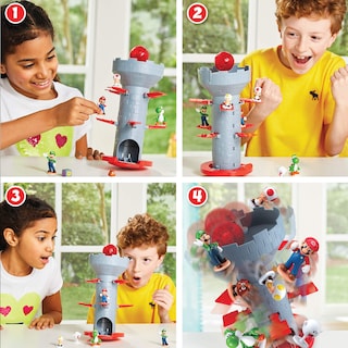 Foto 5 | Juego De Mesa Epoch Games Super Mario Blow Up! ¡torre Temblorosa! - Venta Internacional.
