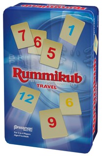 Foto 4 | Rummy Tile Game Pressman Rummikub Travel Tin Blue - Venta Internacional.