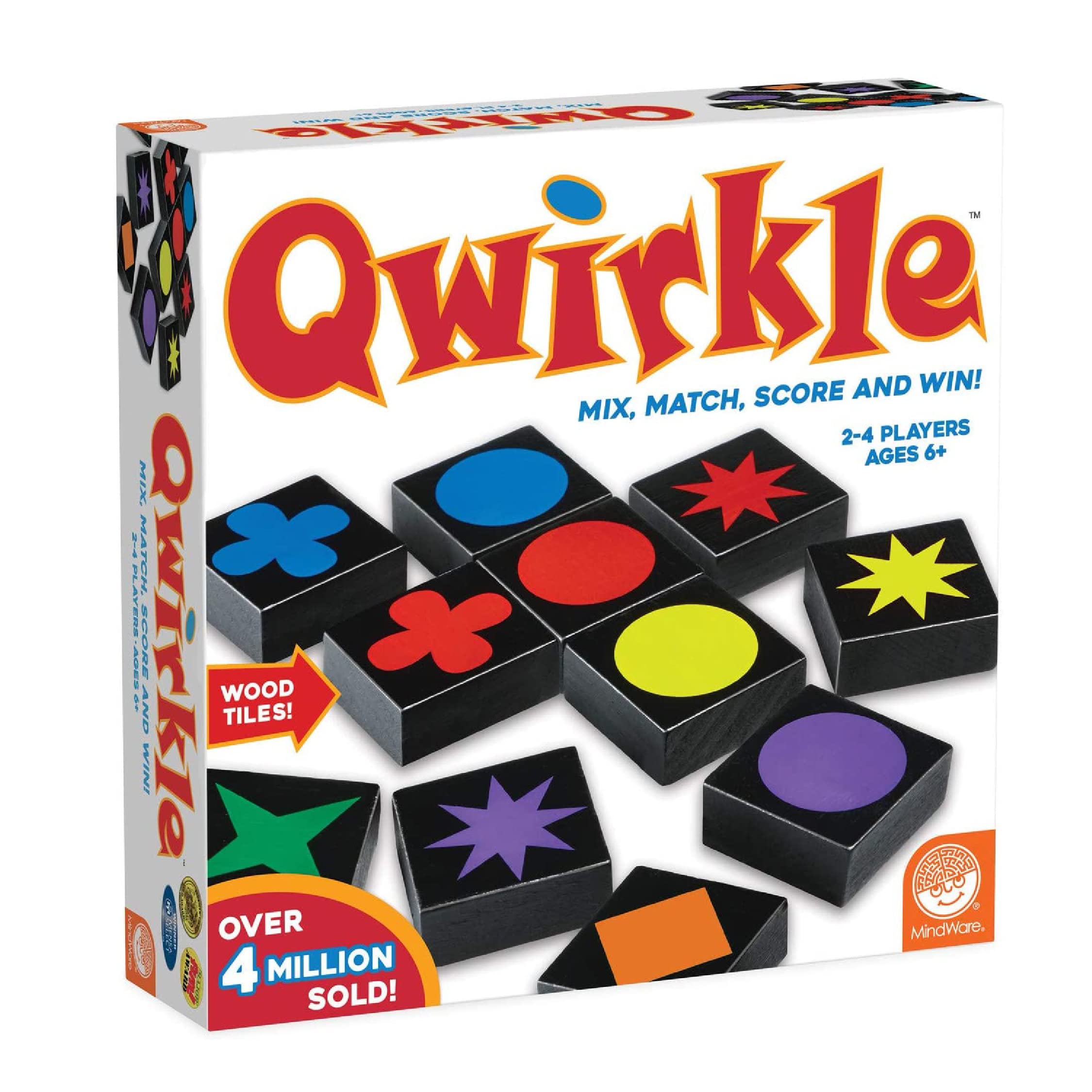 Juego De Mesa Mindware Qwirkle Con 108 Fichas De Madera Y Libro De Reglas - Venta Internacional.
