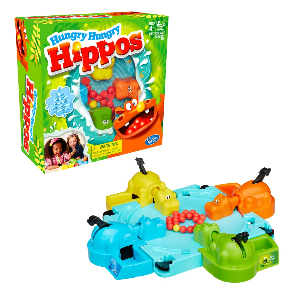 Foto 4 | Juego De Mesa Hasbro Gaming Hungry Hungry Hippos - Venta Internacional.