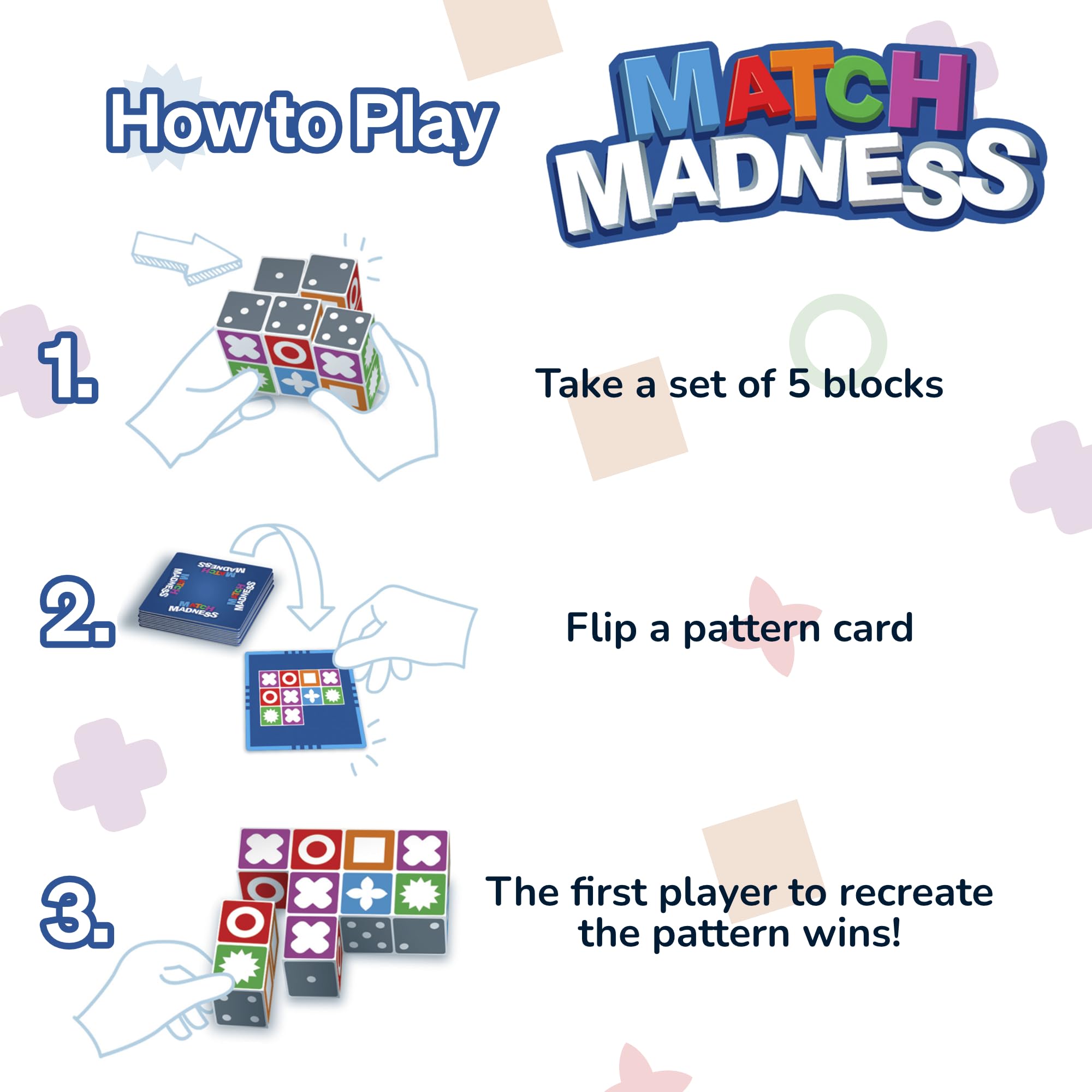 Foto 4 pulgar | Juego De Mesa Foxmind Match Madness Dual Mode Reconocimiento Visual - Venta Internacional.