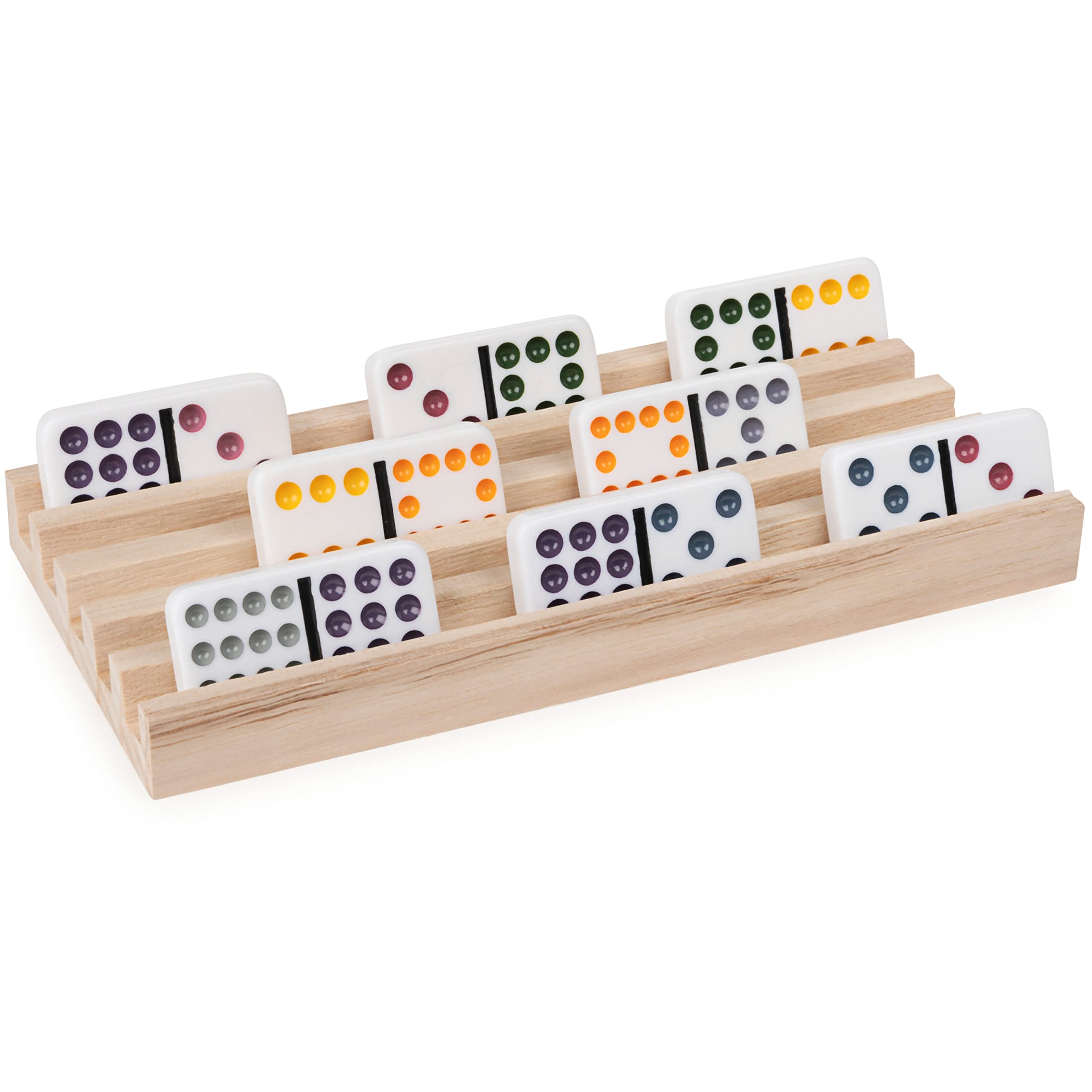 Foto 4 pulgar | Juego De 4 Bandejas De Dominó De Madera Para Juegos De Trenes Mexicanos - Venta Internacional.