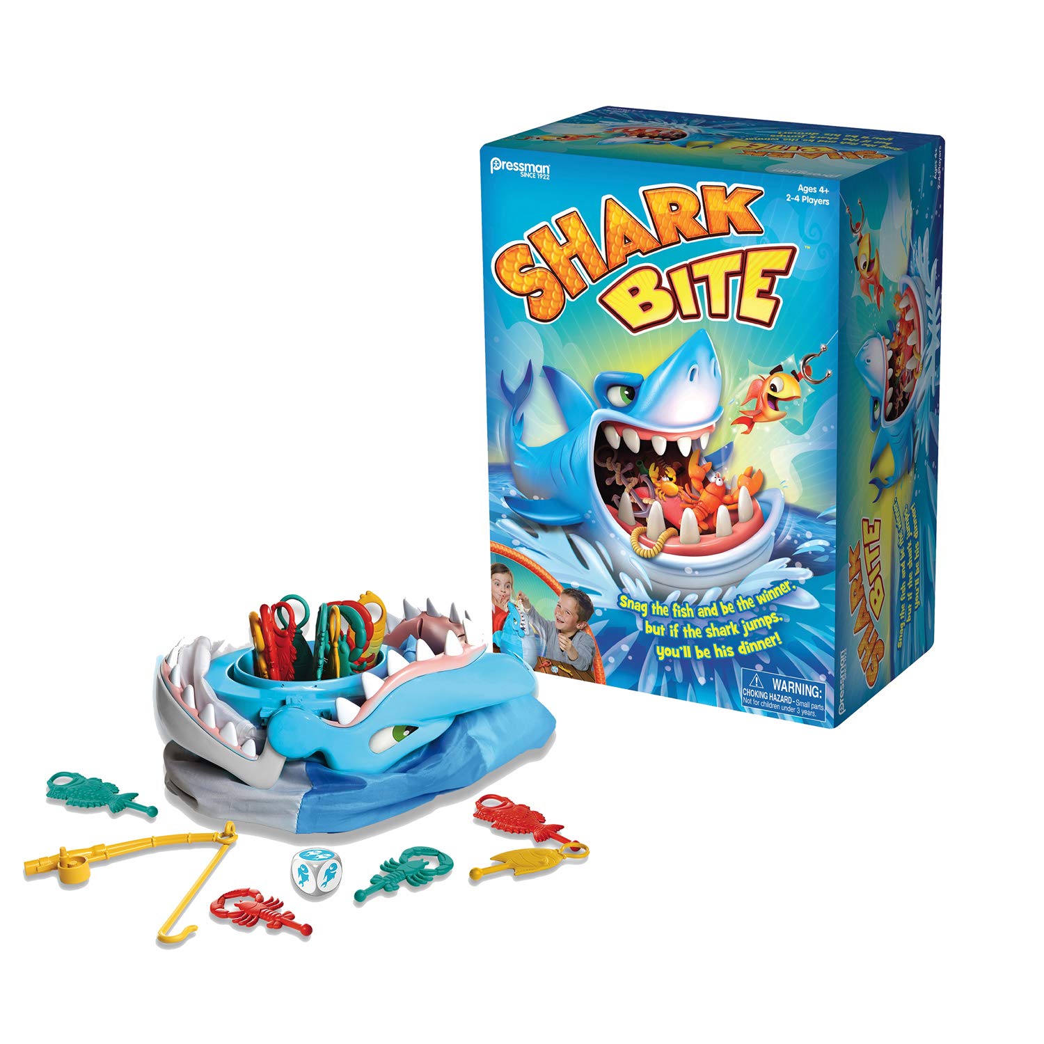 Foto 2 pulgar | Game Pressman Shark Bite Roll Die Fish, Coloridas Criaturas Marinas - Venta Internacional.