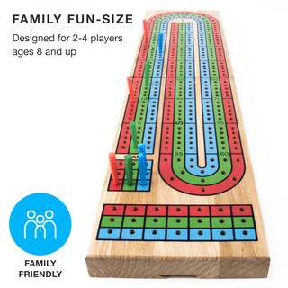Foto 2 | Juego De Mesa Cribbage Brybelly Traditional De Madera Con Tarjetas - Venta Internacional.