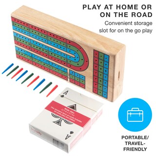 Foto 3 | Juego De Mesa Cribbage Brybelly Traditional De Madera Con Tarjetas - Venta Internacional.