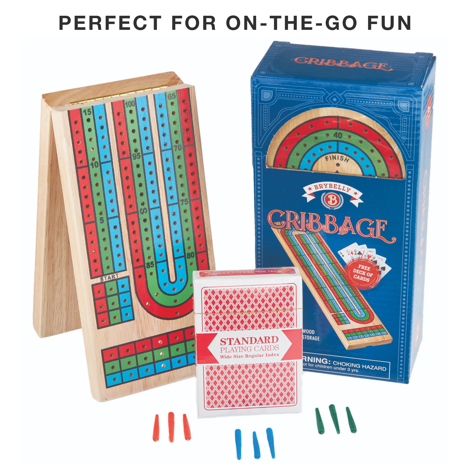 Foto 7 pulgar | Juego De Mesa Cribbage Brybelly Traditional De Madera Con Tarjetas - Venta Internacional.