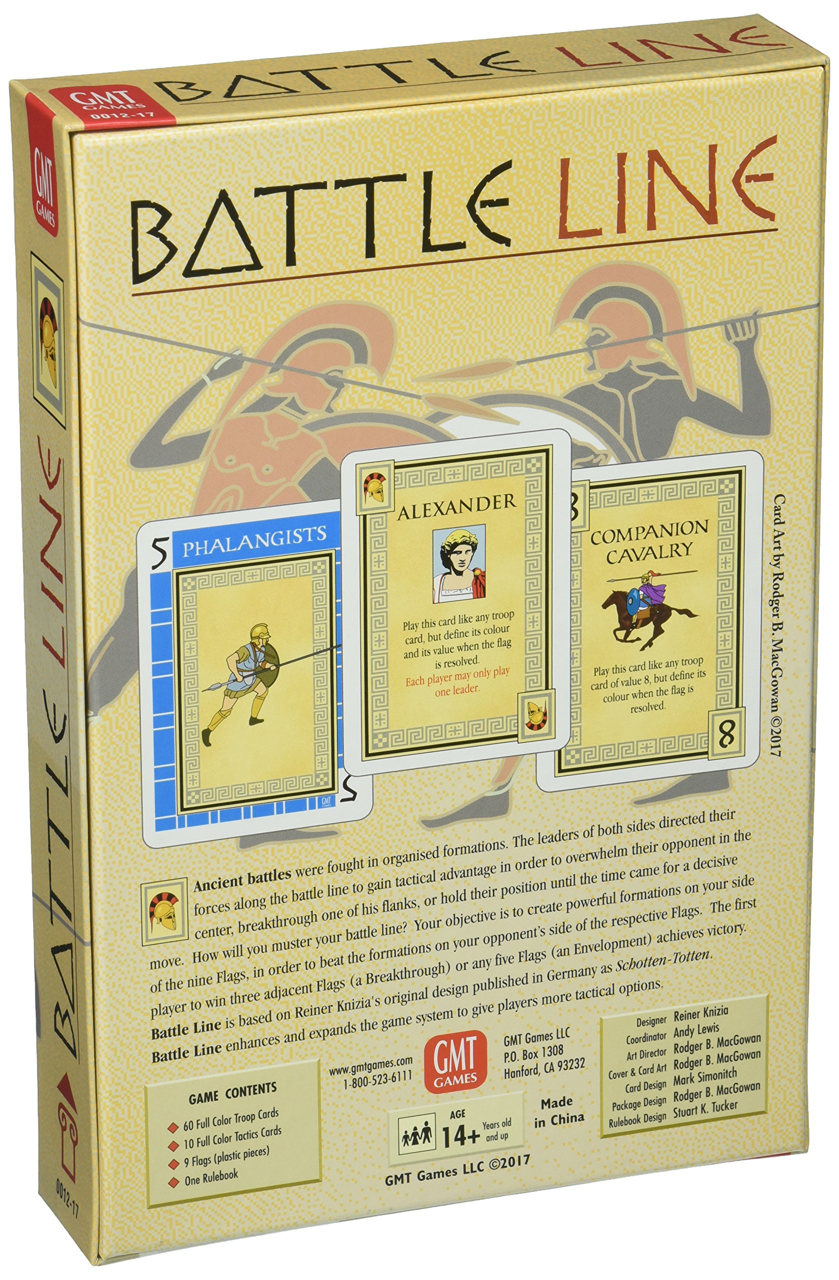 Foto 3 pulgar | Juego de Mesa Gmt Games Battle Line con 60 Cartas de Tropa - Venta Internacional