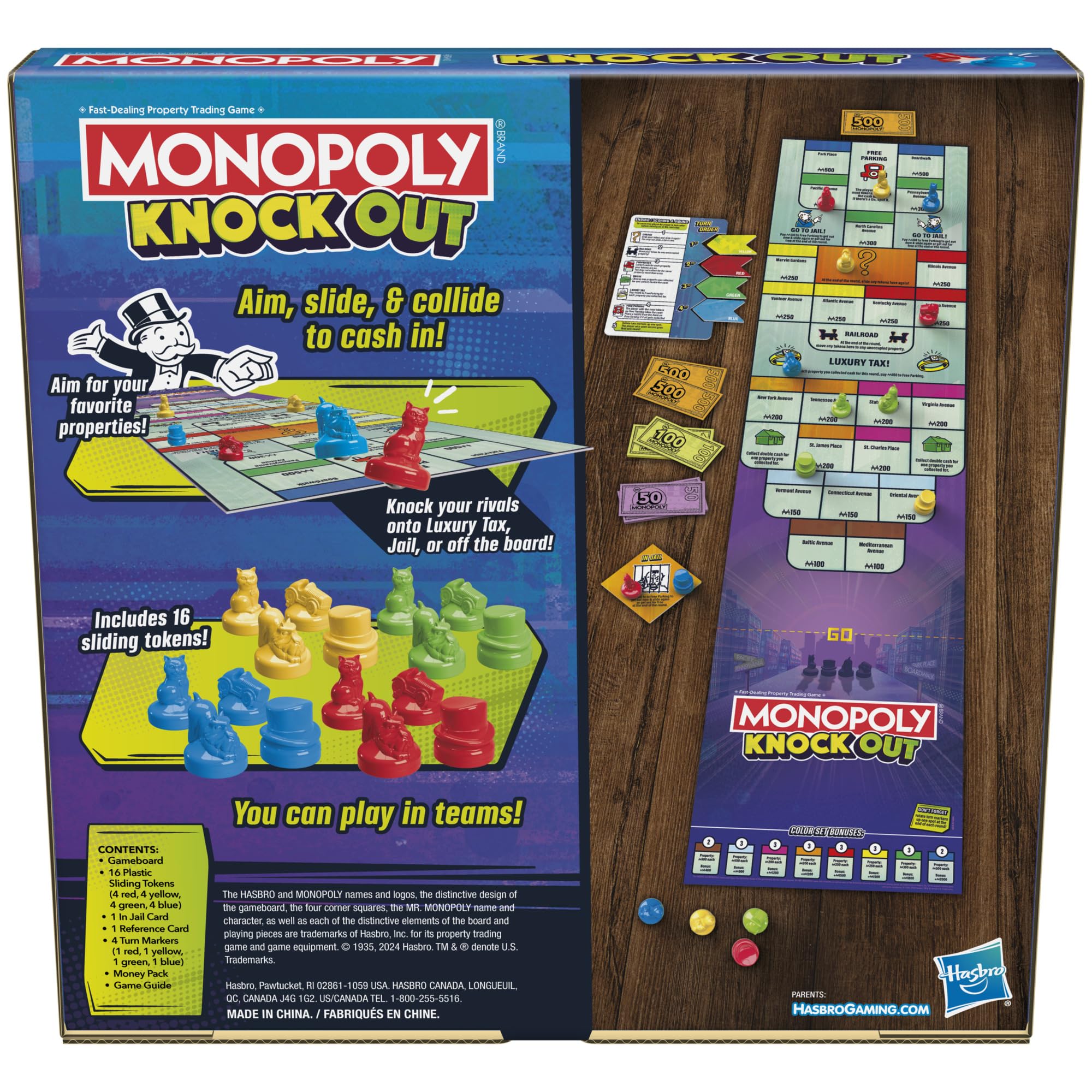 Foto 3 pulgar | Juego De Mesa Monopoly Knockout Family Party Para Niños Mayores De 8 Años - Venta Internacional.