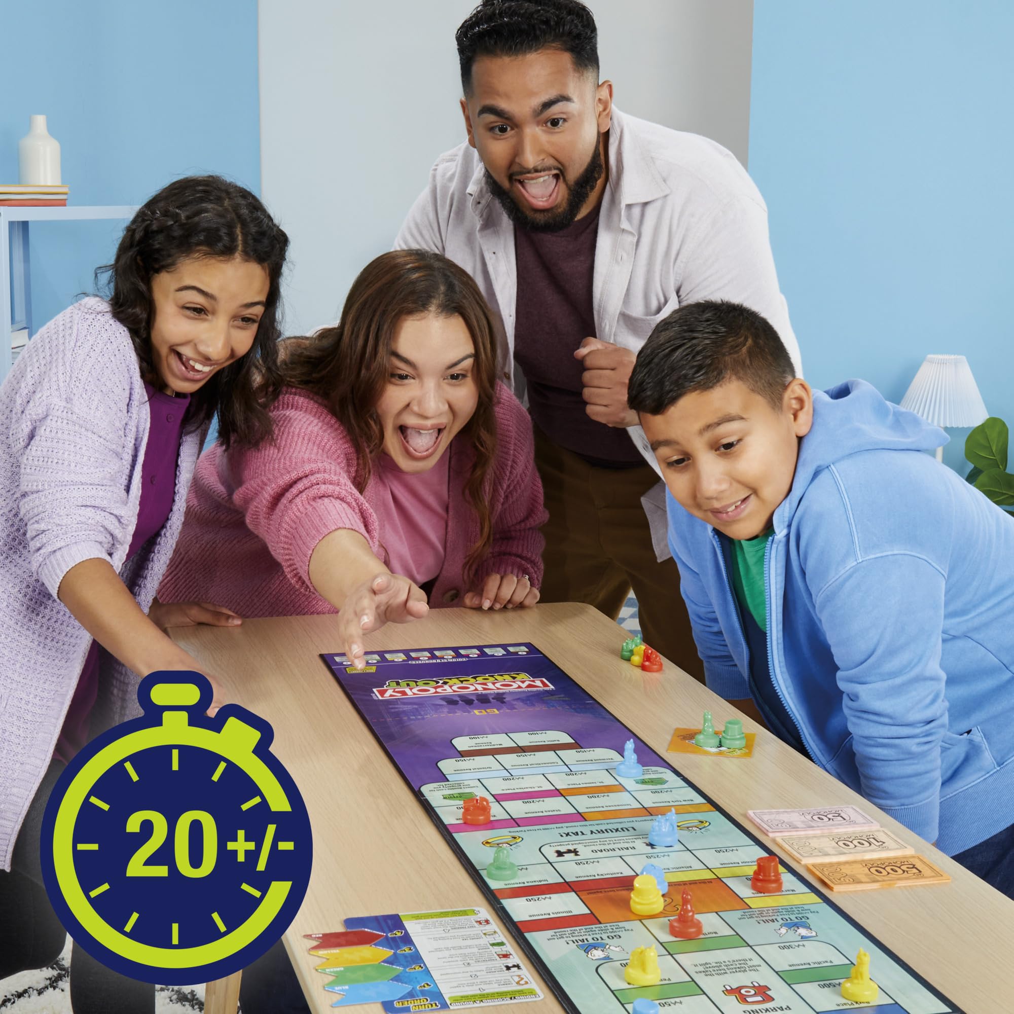 Foto 5 pulgar | Juego De Mesa Monopoly Knockout Family Party Para Niños Mayores De 8 Años - Venta Internacional.