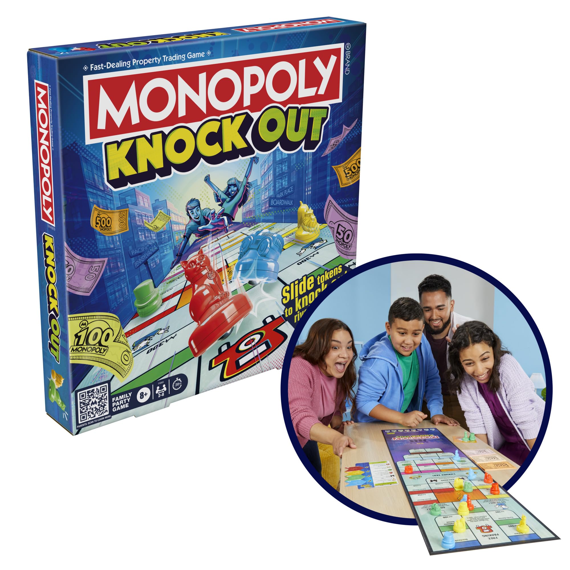 Foto 8 pulgar | Juego De Mesa Monopoly Knockout Family Party Para Niños Mayores De 8 Años - Venta Internacional.