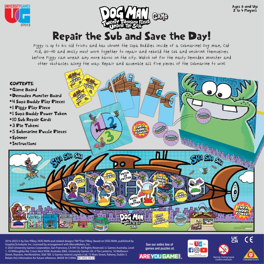 Foto 3 pulgar | Juego De Mesa University Games Dog Man Twenty Thousand Fleas - Venta Internacional