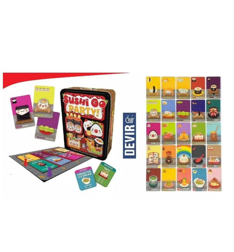 Foto 3 | Juego de Mesa Sushi Go Party! Español Gamewright de Cartas