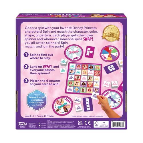 Foto 3 pulgar | Juego De Fiesta Con Estampado Funko Disney Princess Con 5 Hilanderos - Venta Internacional.