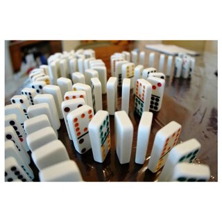 Foto 4 | Domino Game Domino Double 12 91 Piezas Con Caja De Almacenamiento De Metal - Venta Internacional.