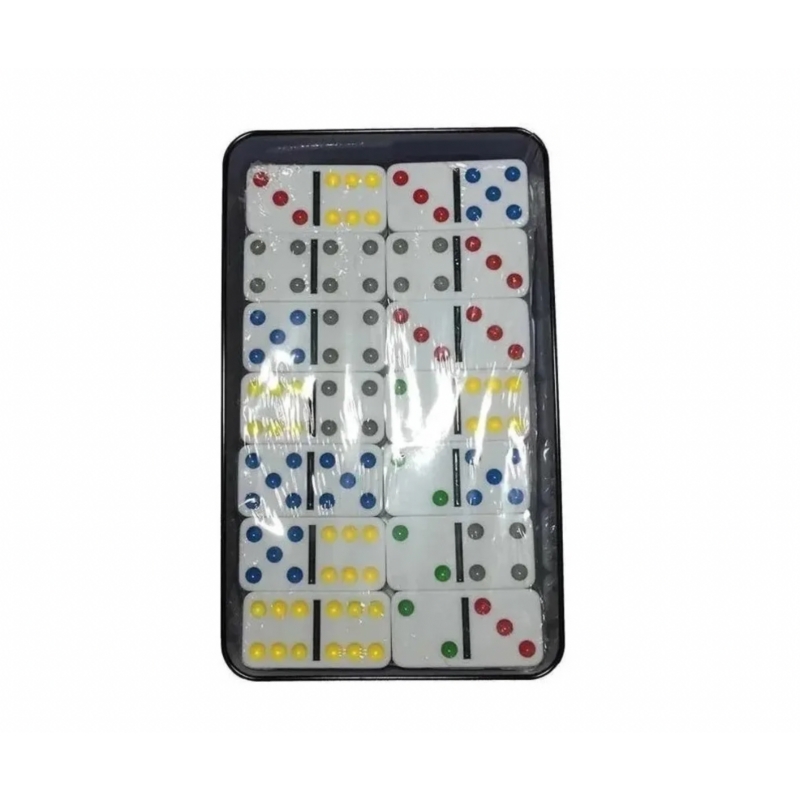 Foto 4 pulgar | Caja Metálica Domino Game Chancho 12 Con 91 Piezas - Venta Internacional.