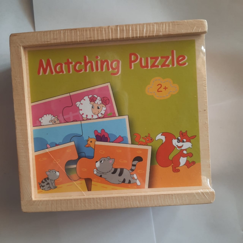 Foto 3 pulgar | Juego De Dominó, Juguete De Madera, 32 Piezas, Diseño De Animales Para Niños - Venta Internacional.