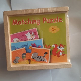 Foto 2 | Juego De Dominó, Juguete De Madera, 32 Piezas, Diseño De Animales Para Niños - Venta Internacional.