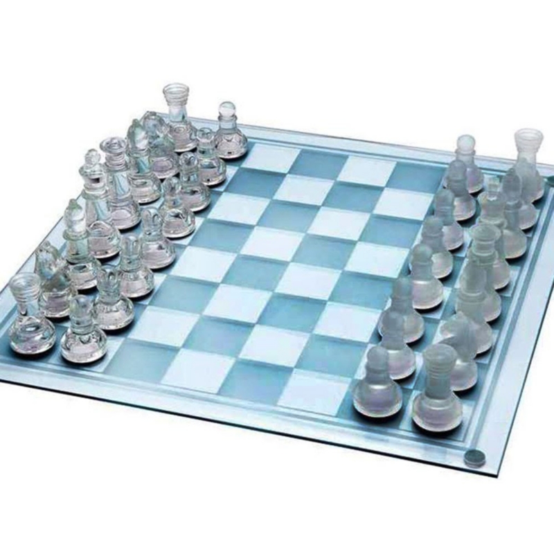 Foto 2 pulgar | Juego De Ajedrez Crystal Big De 35 X 35 Cm Con Base De Espejo Aa08 - Venta Internacional.