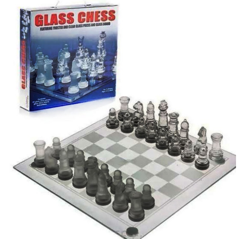 Foto 3 pulgar | Juego De Ajedrez Crystal Big De 35 X 35 Cm Con Base De Espejo Aa08 - Venta Internacional.