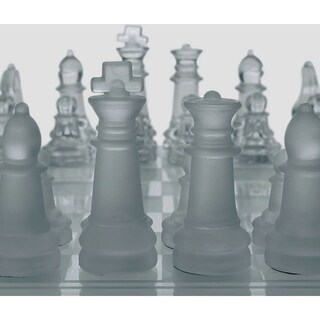 Foto 4 | Juego De Ajedrez Crystal Big De 35 X 35 Cm Con Base De Espejo Aa08 - Venta Internacional.