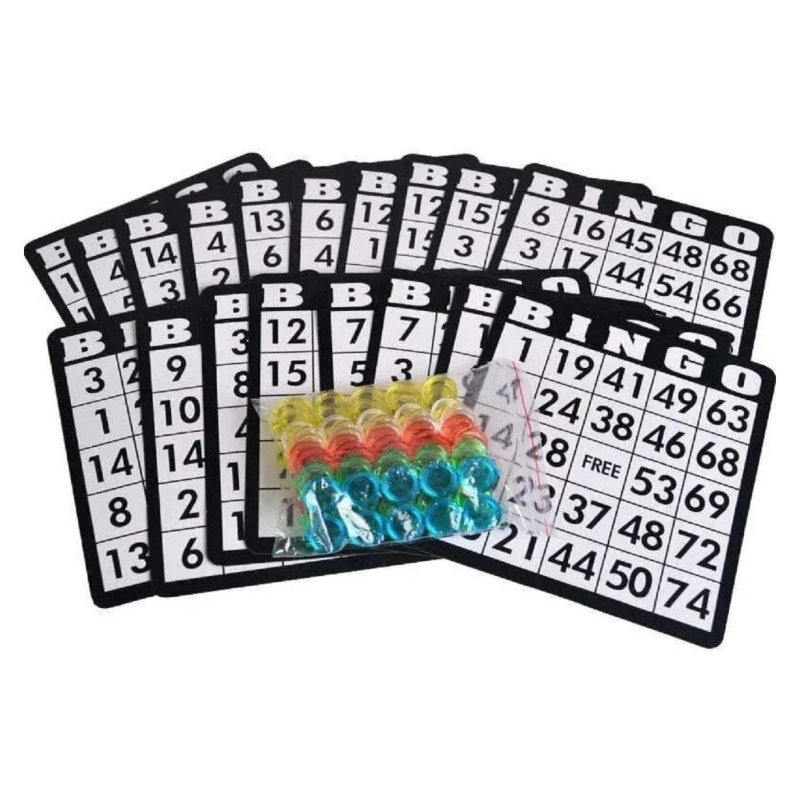 Foto 4 pulgar | Juego De Mesa Bingo Lotto Con Rombos Metálicos, 18 Cartas - Venta Internacional.
