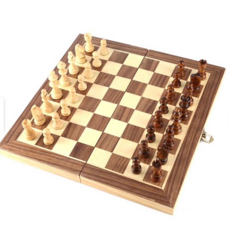 Foto 2 pulgar | Juego De Ajedrez De Madera De Gran Calidad, 30 X 30 Cm, Internacional - Venta Internacional.