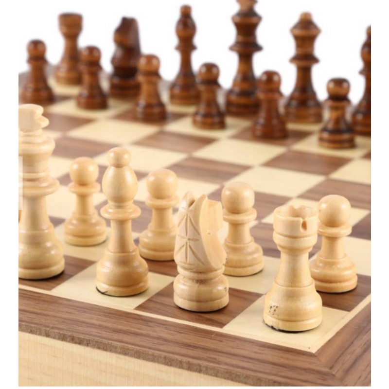 Foto 4 pulgar | Juego De Ajedrez De Madera De Gran Calidad, 30 X 30 Cm, Internacional - Venta Internacional.