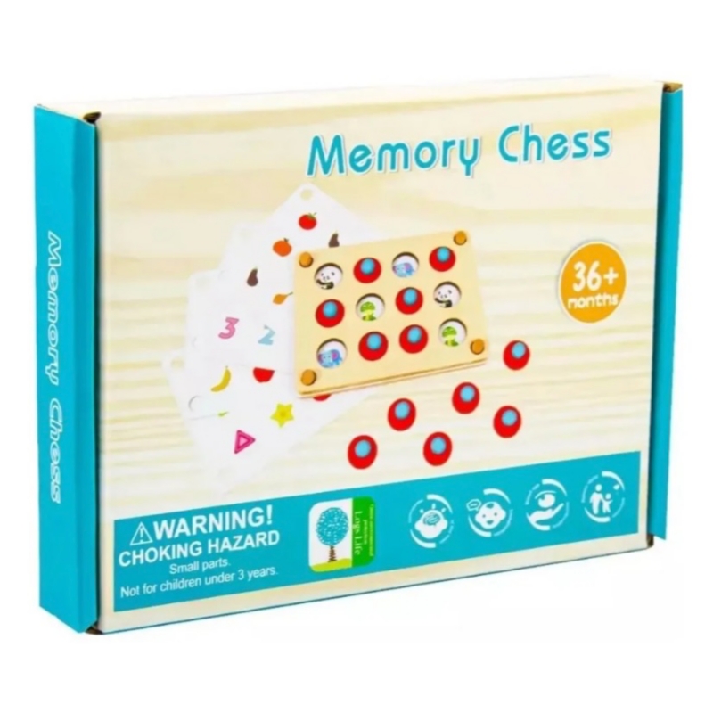 Foto 4 pulgar | Juego De Memoria Memorice Chess Para Niños Y Niñas - Venta Internacional.